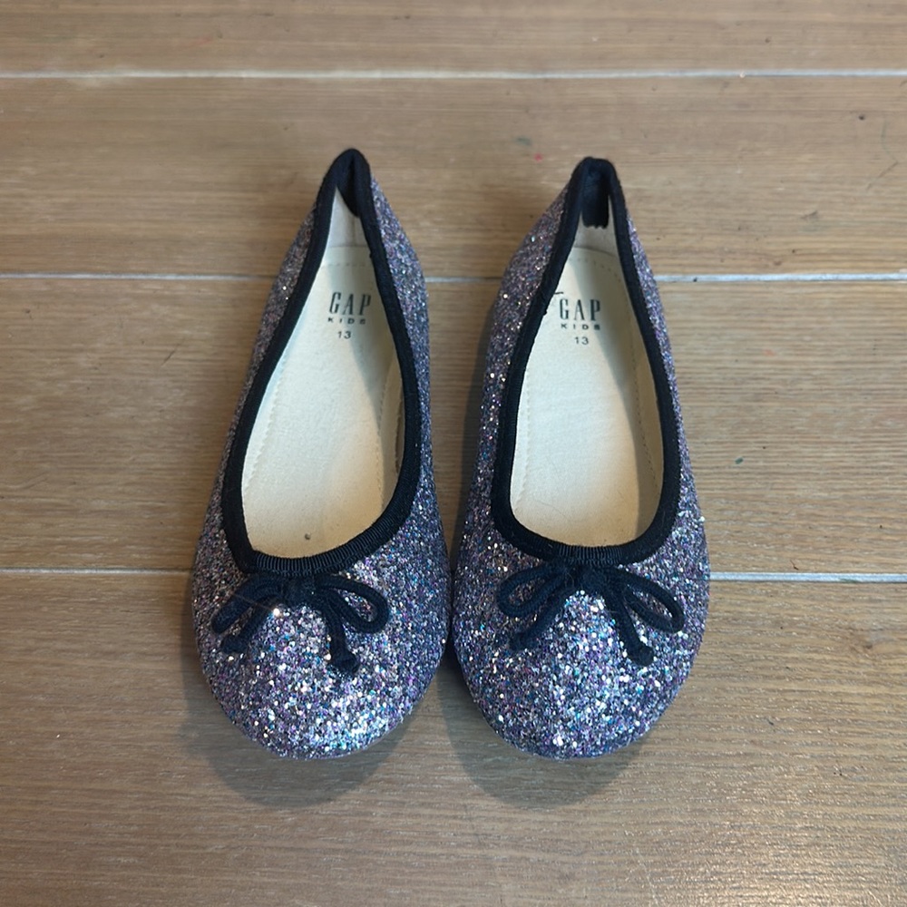 Gap Kids blue & purple Sequin Flats Sz 13